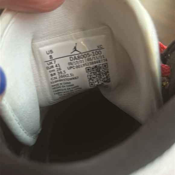 JORDAN 1 MID SE 'BRUSHSTROKE PAINT SPLATTER - Men's 8 - Picture 13 of 13